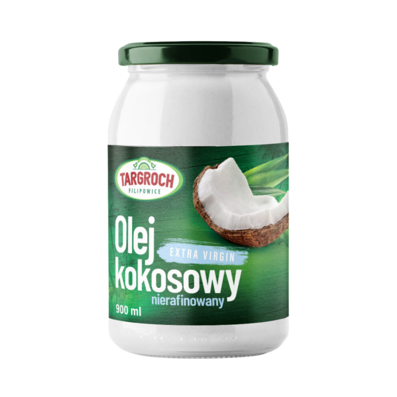 Olej kokosowy nierafinowany Extra Virgin - słoik szkło 500 ml